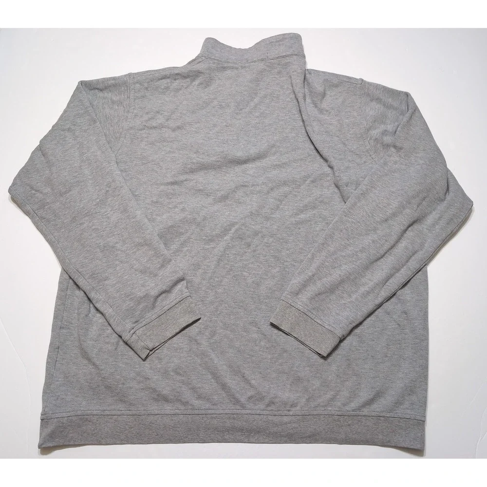 PETER MILLAR Detroit Tigers MLB Quarter Zip Sweater Mens XXL Gray